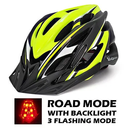 VICTGOAL Bicycle Helmet Men's Ultralight Taillight LED MTB Road Bike Helmet Cycling Motorcycle Electric Scooter Safty Helmets