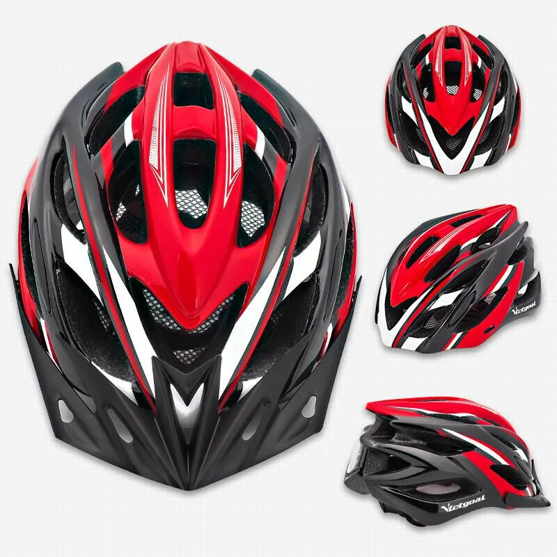 VICTGOAL Bicycle Helmet Men's Ultralight Taillight LED MTB Road Bike Helmet Cycling Motorcycle Electric Scooter Safty Helmets