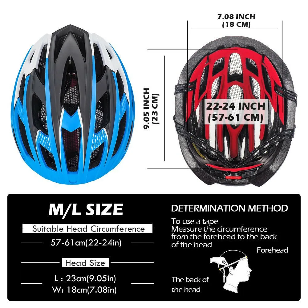 VICTGOAL Cycling Helmet for Men Magnetic Goggles Lens Sun Visor Rear LED Tail Light Bicycle Safety Scooter MTB Road Bike Helmets