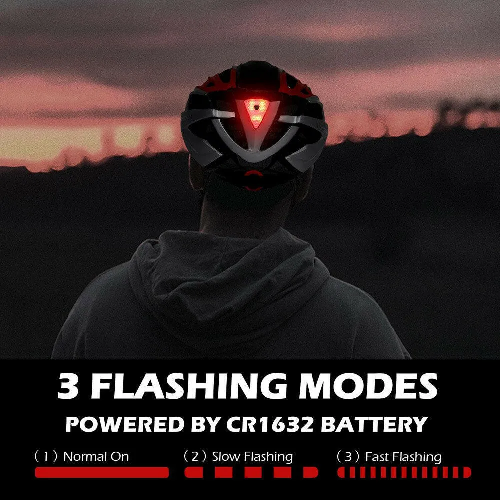 VICTGOAL Cycling Helmet for Men Magnetic Goggles Lens Sun Visor Rear LED Tail Light Bicycle Safety Scooter MTB Road Bike Helmets