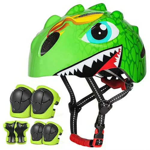 VICTGOAL Kids Cycling Helmet Pads Elbow Pads Wrist Guards Child Bicycle Protector for Balance Bike Skating Scooter Sports Safety