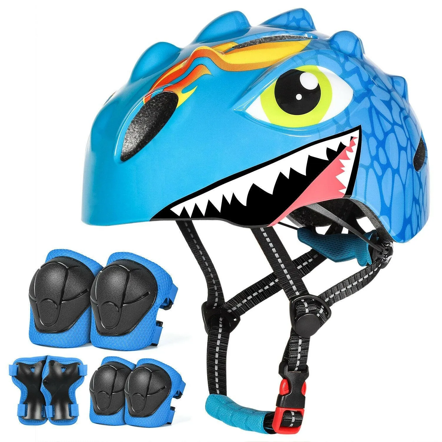 VICTGOAL Kids Cycling Helmet Pads Elbow Pads Wrist Guards Child Bicycle Protector for Balance Bike Skating Scooter Sports Safety