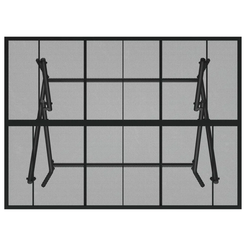 vidaXL Folding Garden Table Anthracite 110x80x72 cm Steel Mesh