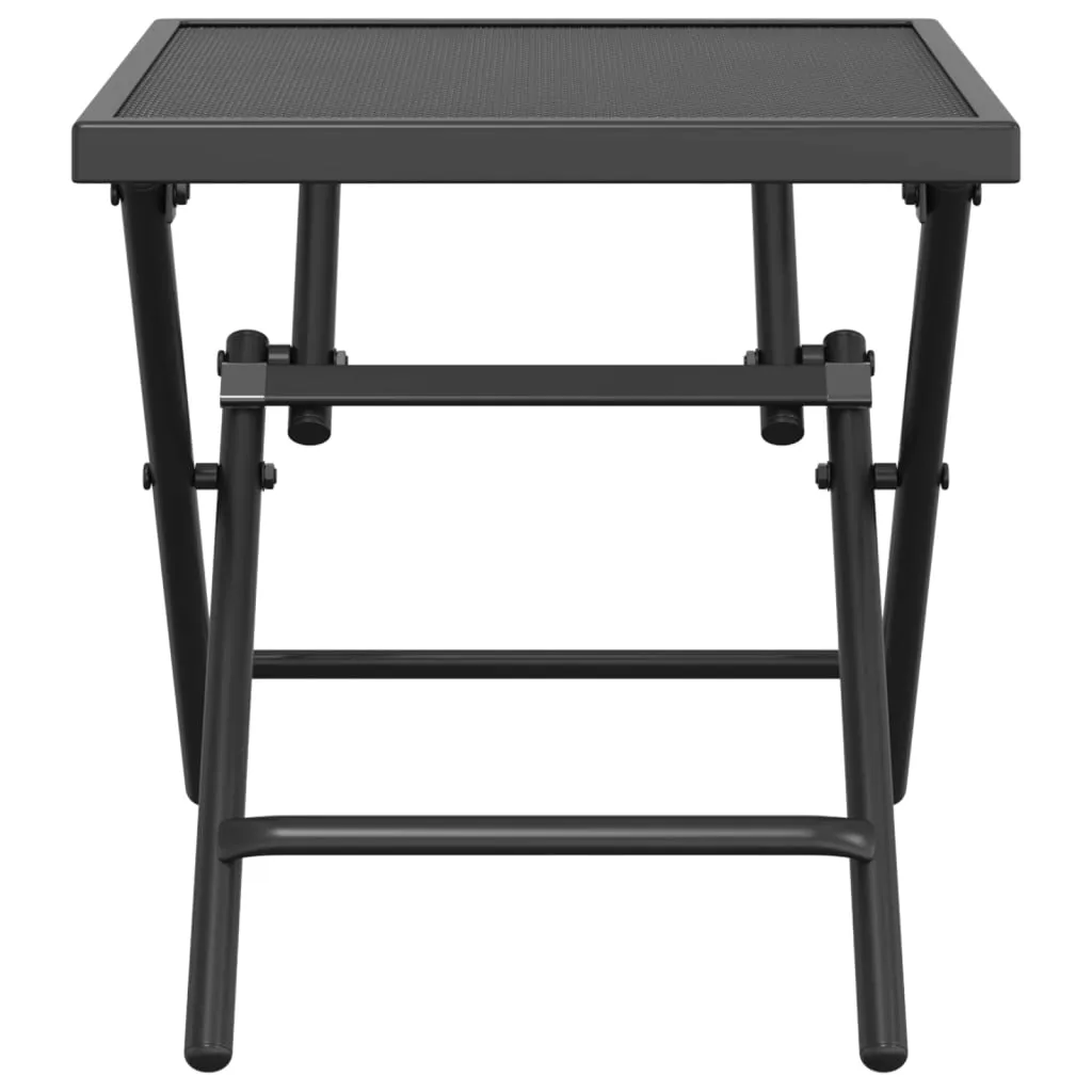 vidaXL Folding Garden Table Anthracite 38x38x38 cm Steel Mesh