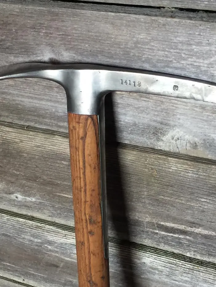 Vintage Swiss Wooden Ice Axe- Kandersteg 1941