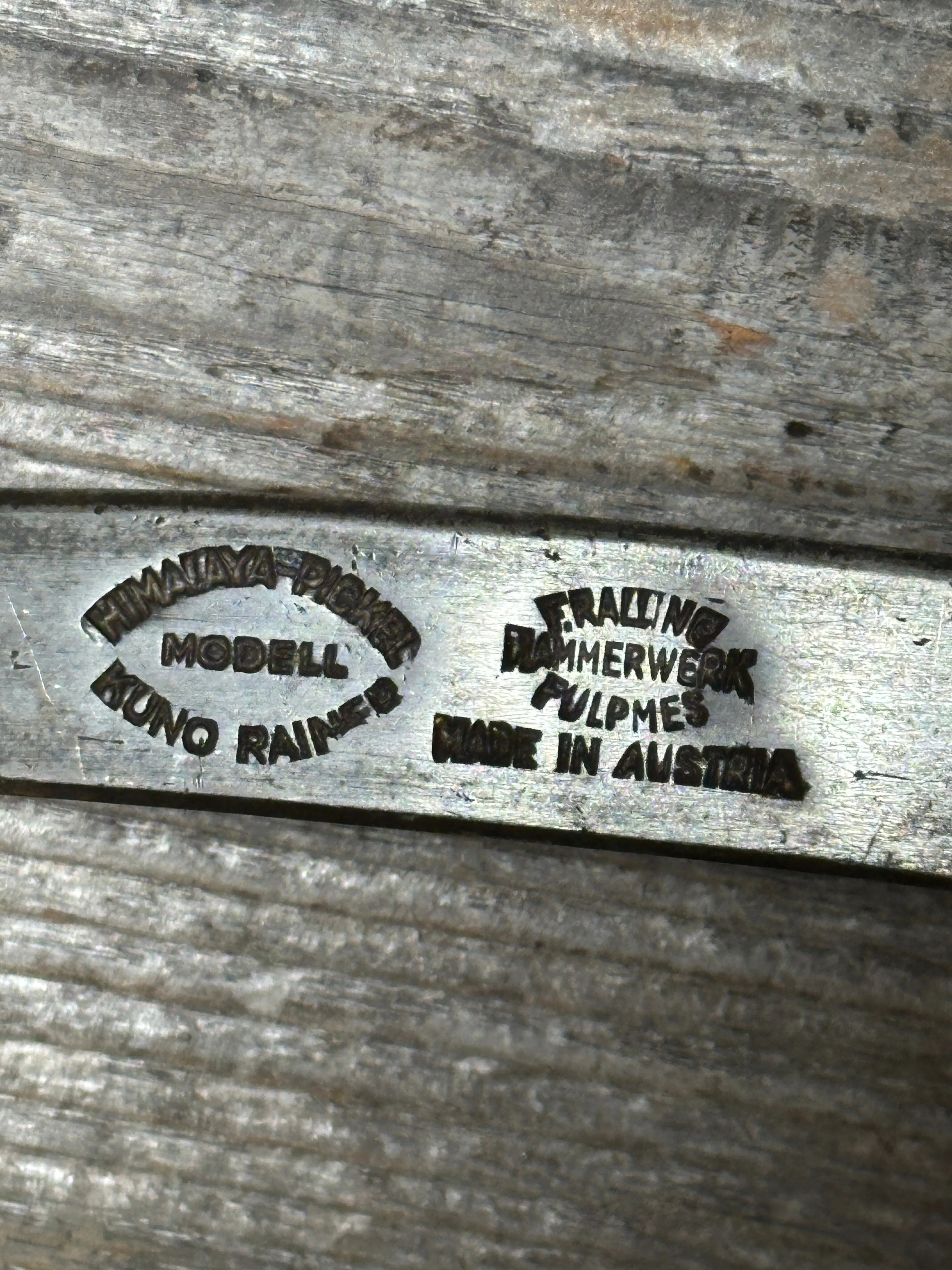 Vintage Wooden Ice Axe- Ralling