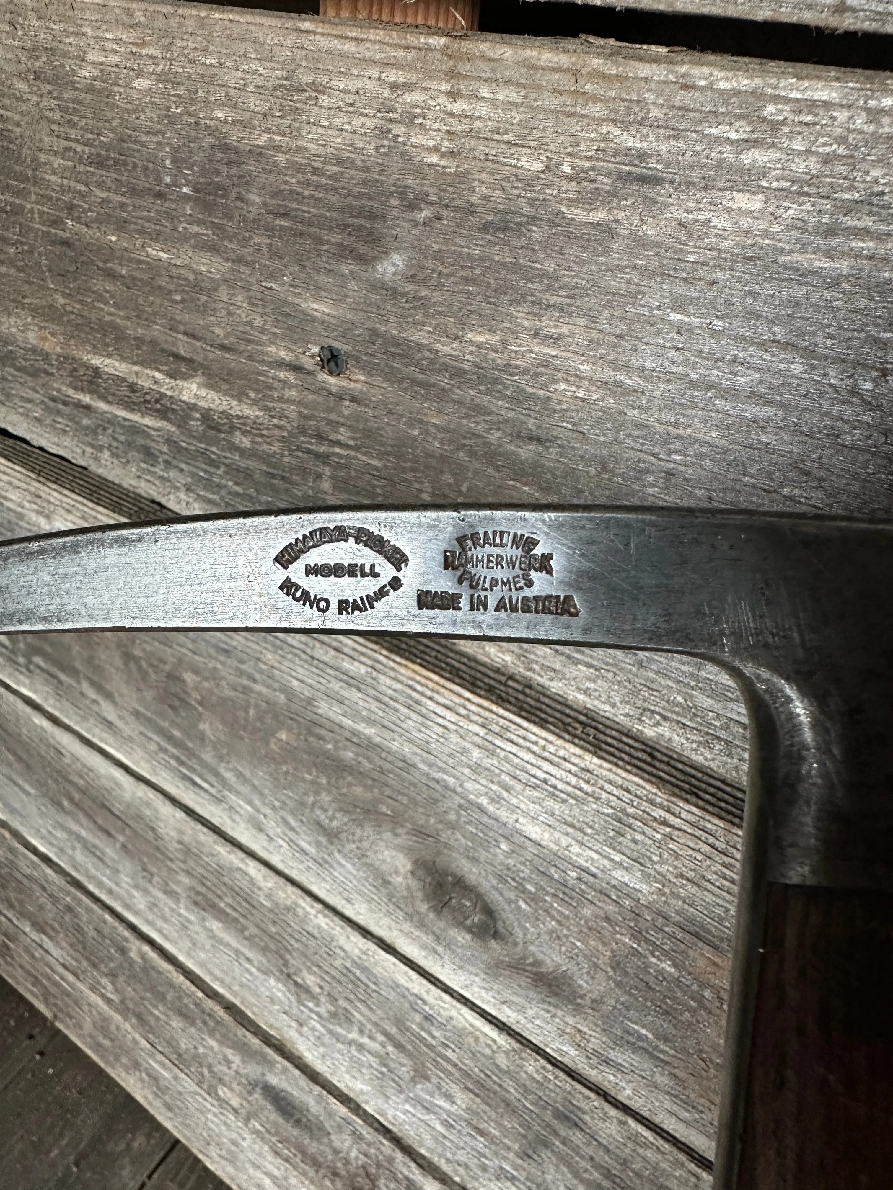 Vintage Wooden Ice Axe- Ralling