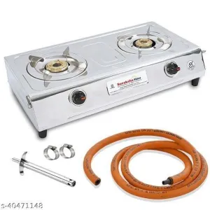 VS2 Ultra 2 Brass Burner Gas Stove With Hose Pipe & Nova Lighter