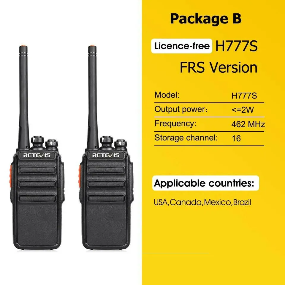 Walkie Talkie 2 Pcs Retevis RT24 PMR 446 Rechargeable Professional Talkie Walkie Long Range Two-Way Radio Communicator FRS