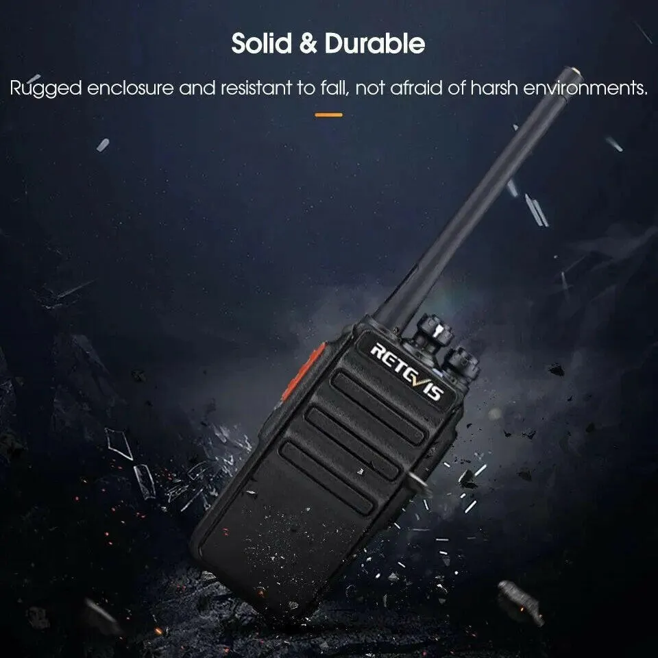 Walkie Talkie 2 Pcs Retevis RT24 PMR 446 Rechargeable Professional Talkie Walkie Long Range Two-Way Radio Communicator FRS