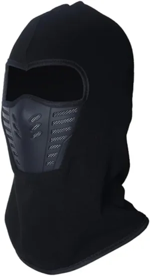 Warm Balaclava Hood for Cold Weather Windproof Full Face Mask Neck Warmer for Outdoor Sports Skiing Cycling Hunting Camping Breathable Design Black