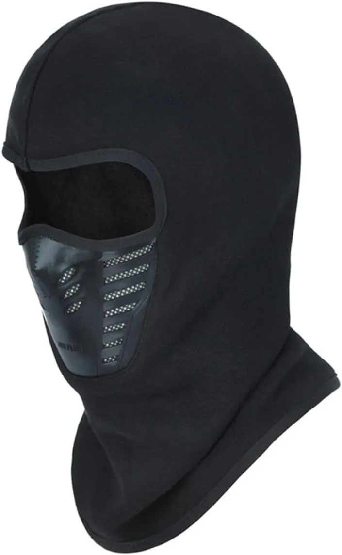 Warm Balaclava Hood for Outdoor Sports Windproof Mask Neck Warmer for Skiing Cycling Hunting More Resistant Breathable Design Black
