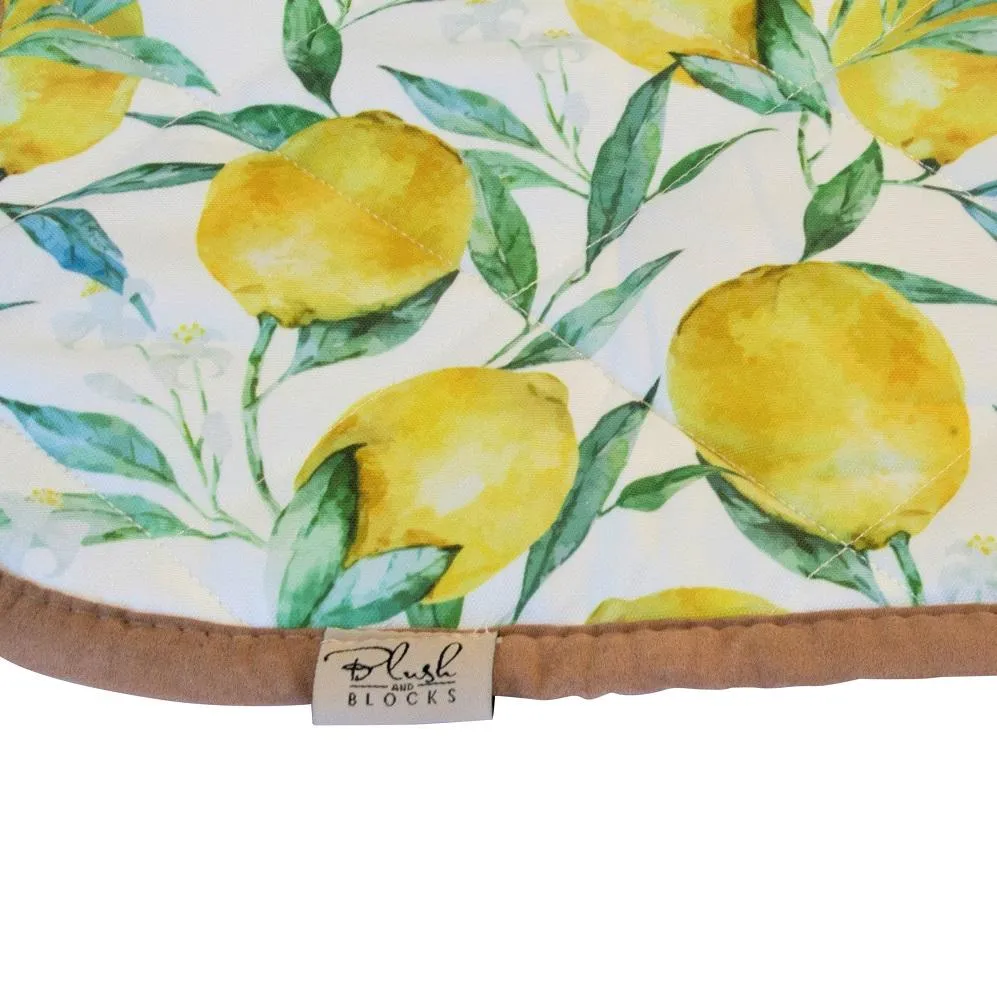 Waterproof Play Mat, Indoor Outdoor, Blush and Blocks, Ashley