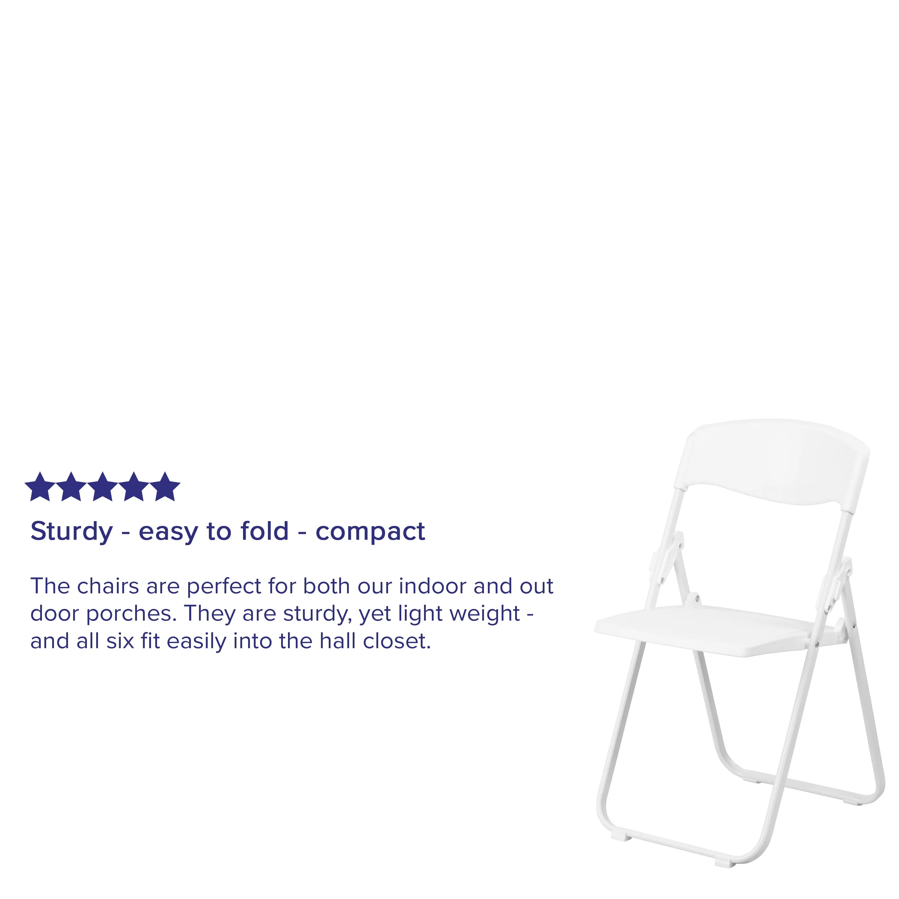 White Plastic Folding Chair 2-RUT-I-WHITE-GG