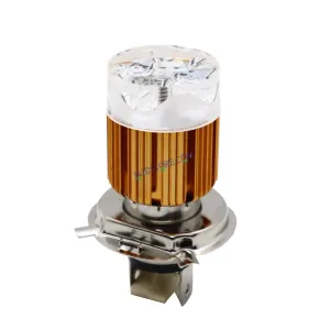 White/MultiColor H4 Headlight Bulb for Bikes Universal For Car Universal For Bike (Upper Multicolor/Dipper White, Type H4 headlight bulb)