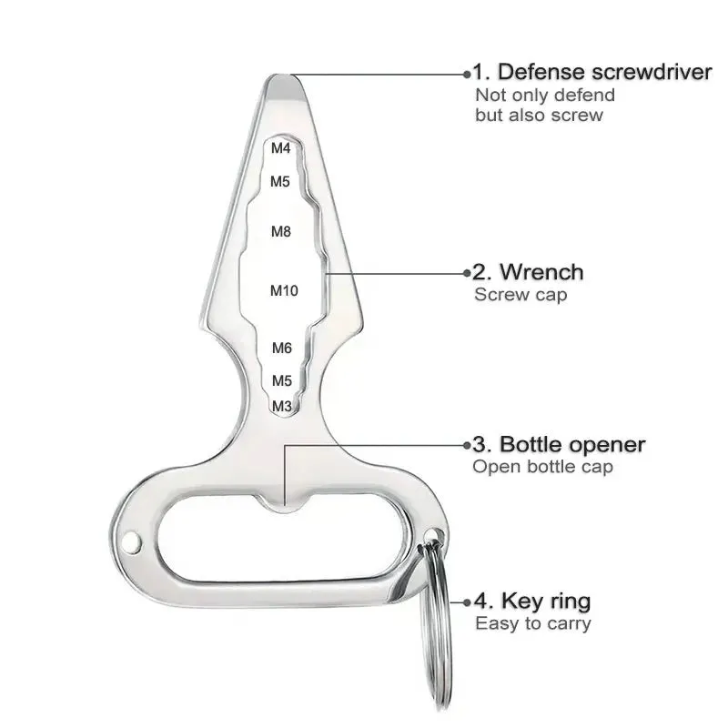 Wholesale Kubaton EDC Multi-Tool Metal Stinger Self Defense Keychain