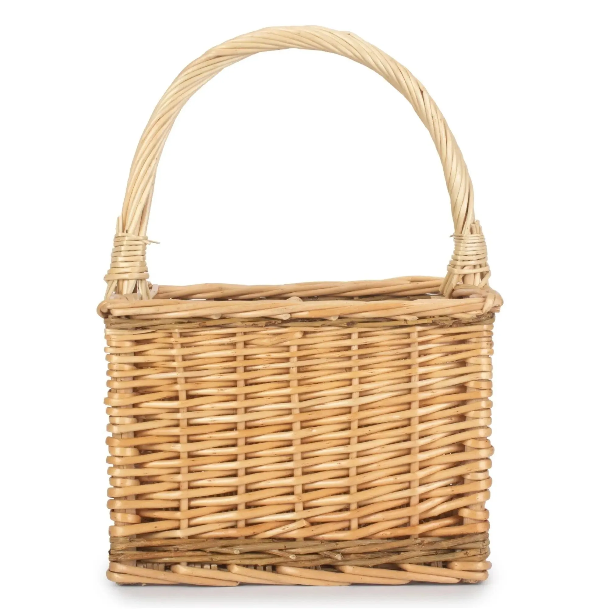 Wicker Basket with Four Compartments