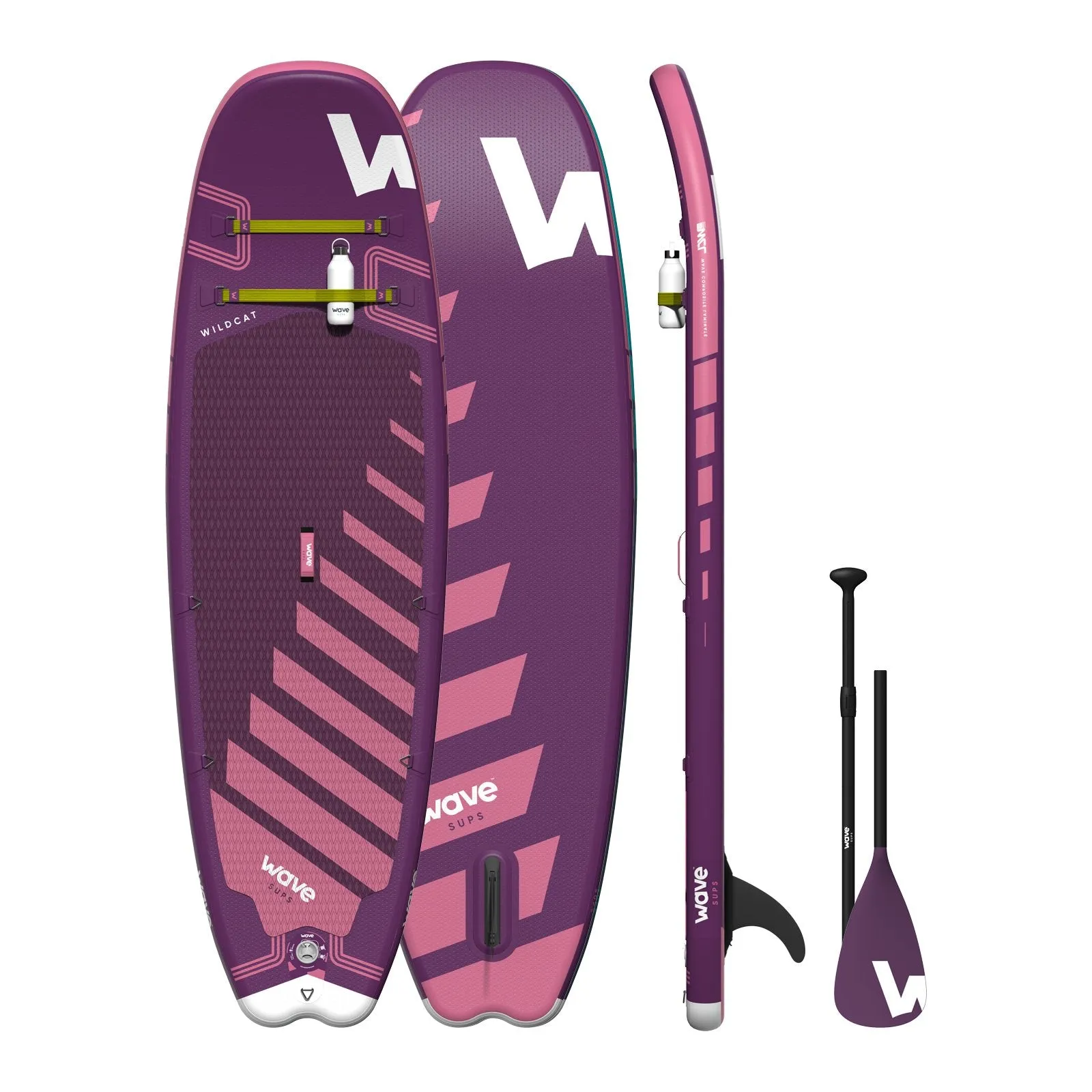 Wildcat SUP | Inflatable Stand-Up Paddle Board | Surf SUP Package | 8.6ft | Purple