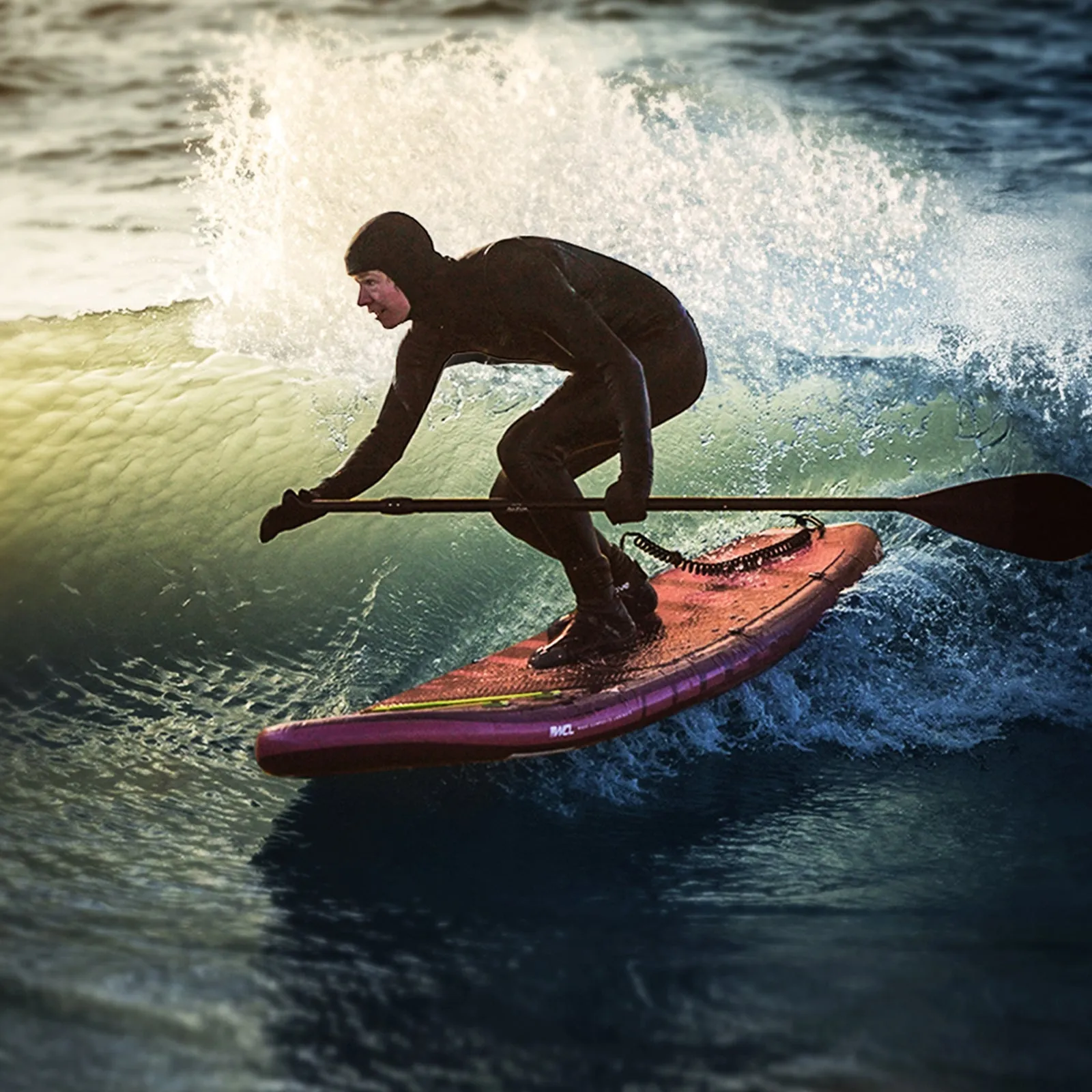 Wildcat SUP | Inflatable Stand-Up Paddle Board | Surf SUP Package | 8.6ft | Purple