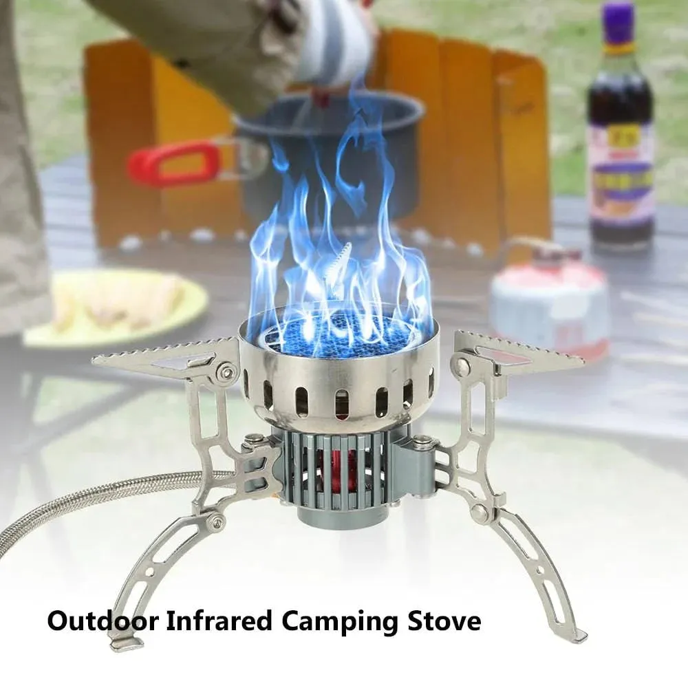Windproof Burner Heating Stove Infrared Ray Heater Camping Warmer Heating Gas Stove for Winter Camping Outdoor Fishing BL100-B15