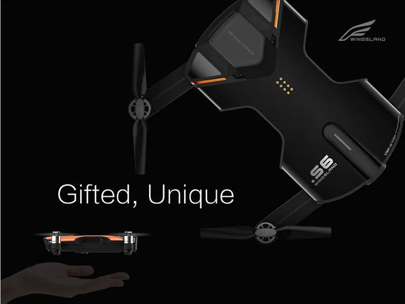 Wingsland™ S6 - 4K Selfie Drone with LED Light