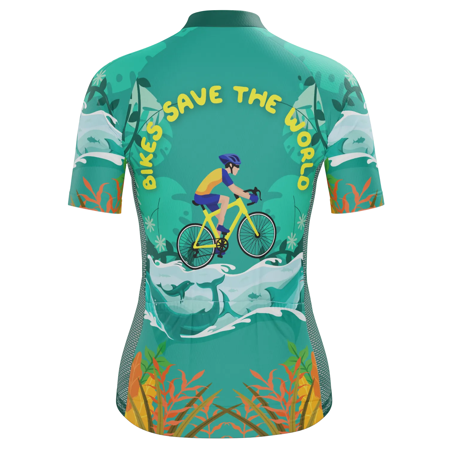 Women's Bikes Save The World Short Sleeve Cycling Jersey