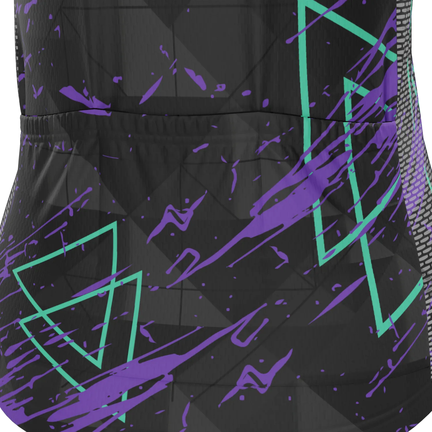Women's Dark Geometry Short Sleeve Cycling Jersey