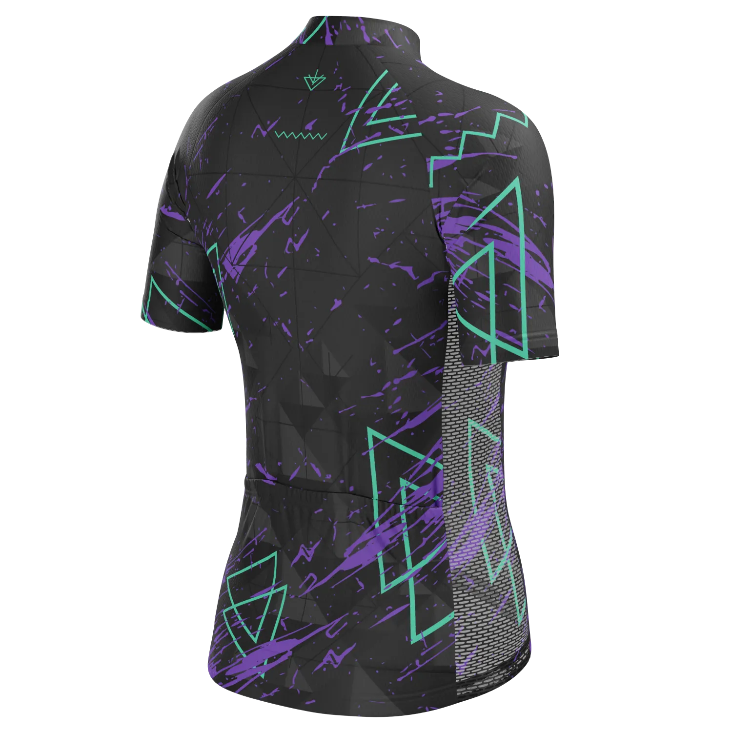 Women's Dark Geometry Short Sleeve Cycling Jersey