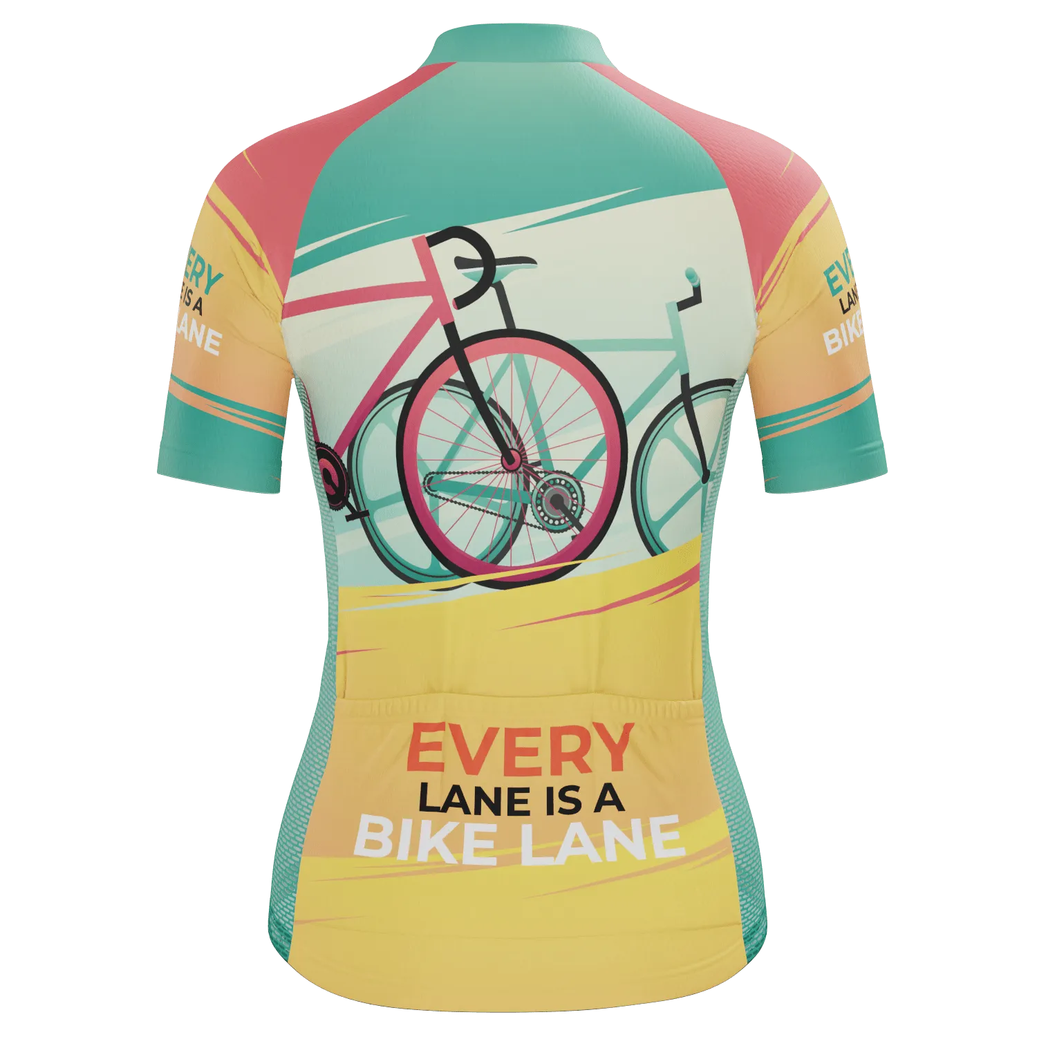 Women's Every Lane Is A Bike Lane Short Sleeve Cycling Jersey