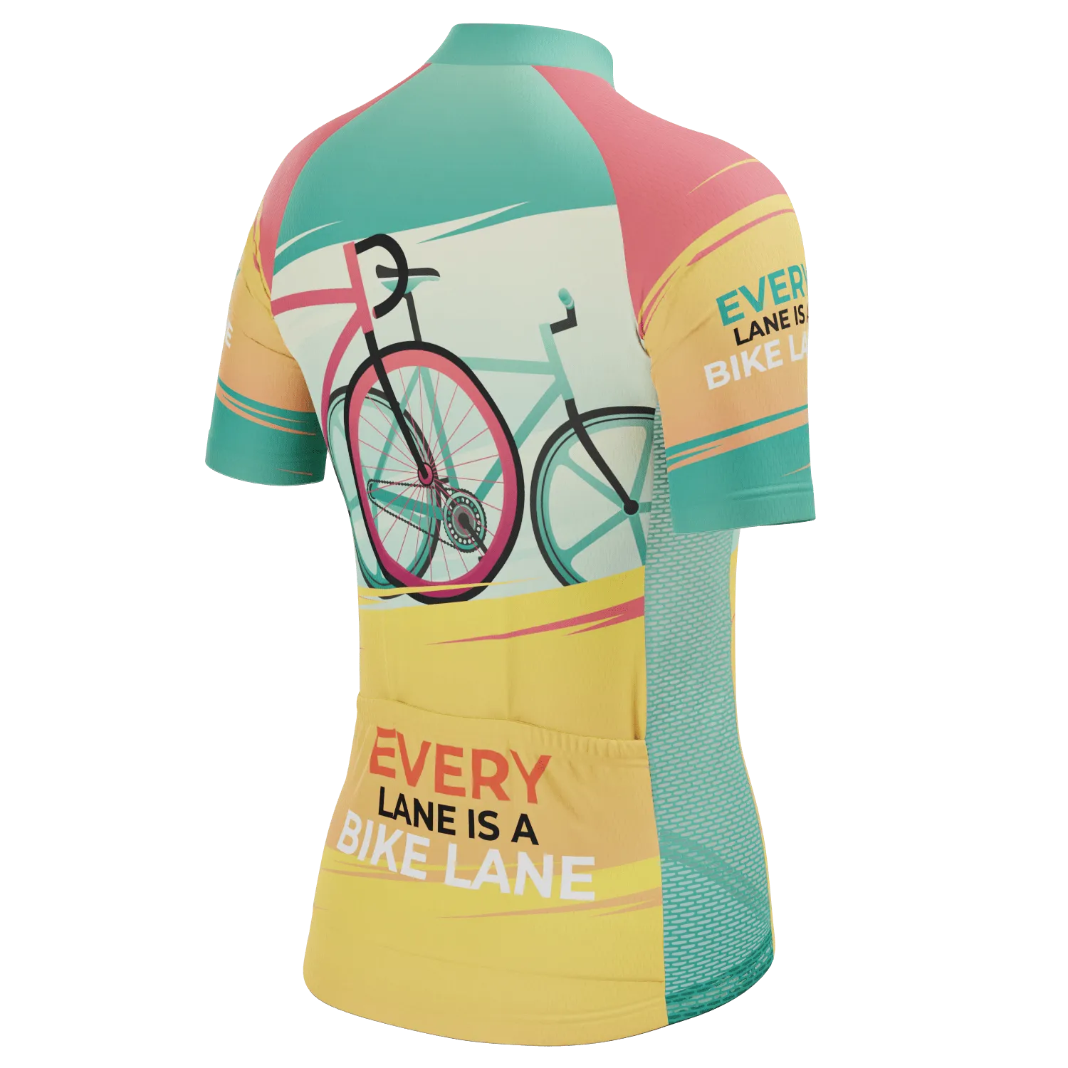 Women's Every Lane Is A Bike Lane Short Sleeve Cycling Jersey