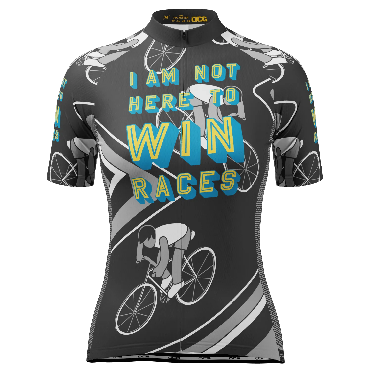 Women's I am Not Here To Win Races Short Sleeve Cycling Jersey