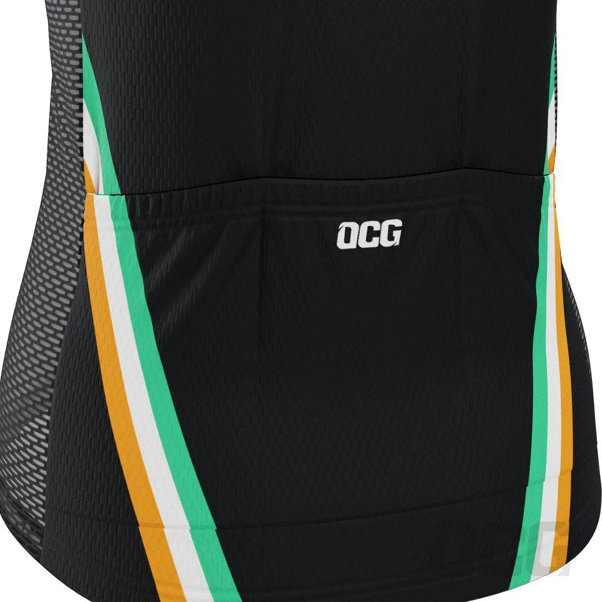 Women's Ireland Eire Shamrock National Flag Short Sleeve Cycling Jersey