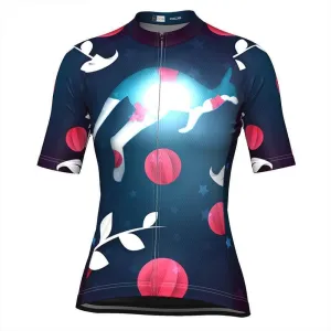 Women's Kangaroo Moon Short Sleeve Cycling Jersey