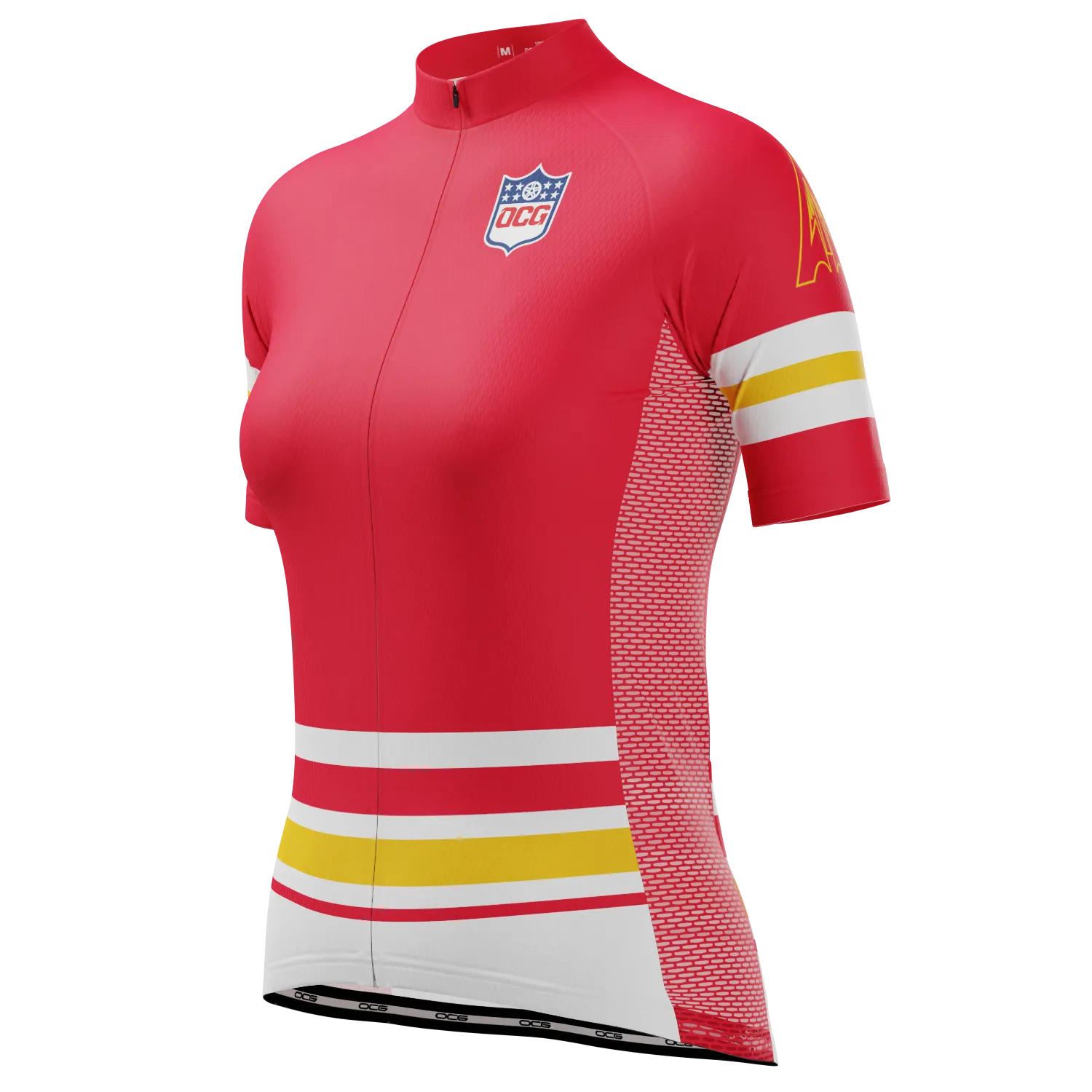 Women's Kansas Football Short Sleeve Cycling Jersey