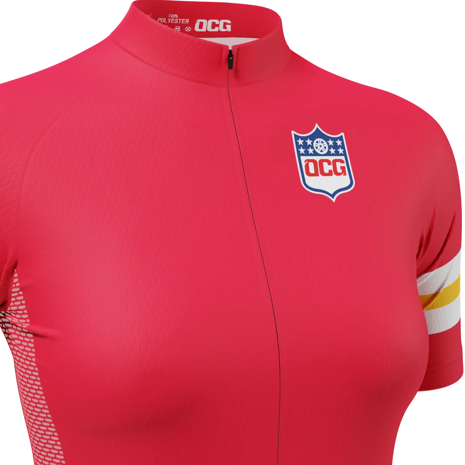 Women's Kansas Football Short Sleeve Cycling Jersey