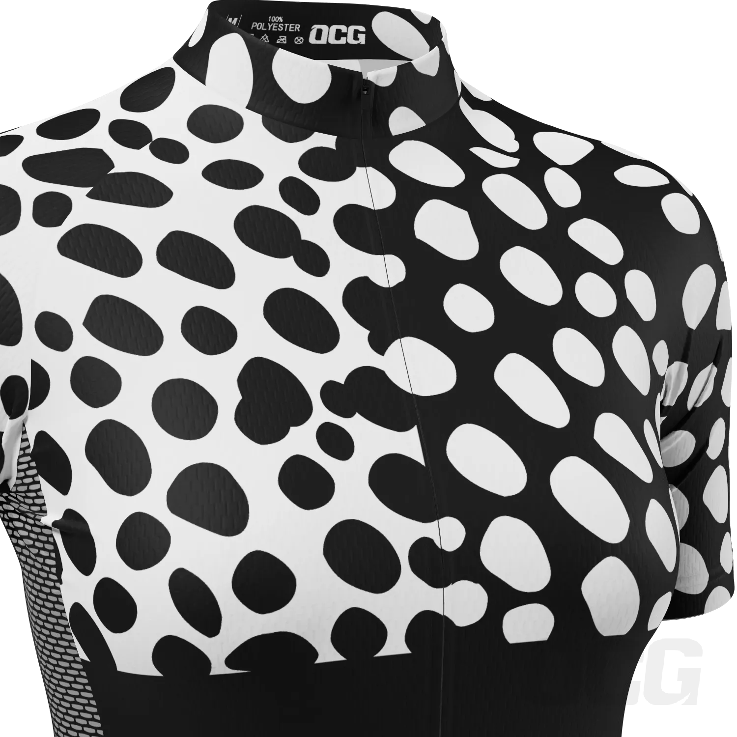 Women's Leopard Spots Short Sleeve Cycling Jersey