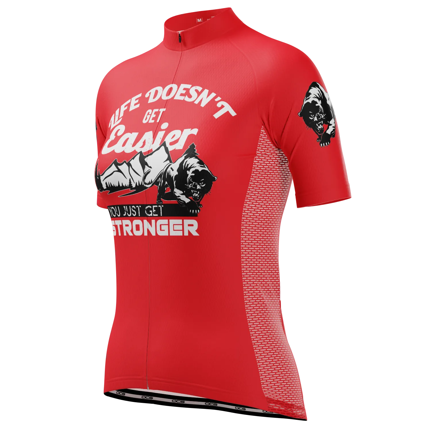 Women's Life Doesn't Get Easier, You Get Stronger Short Sleeve Cycling Jersey