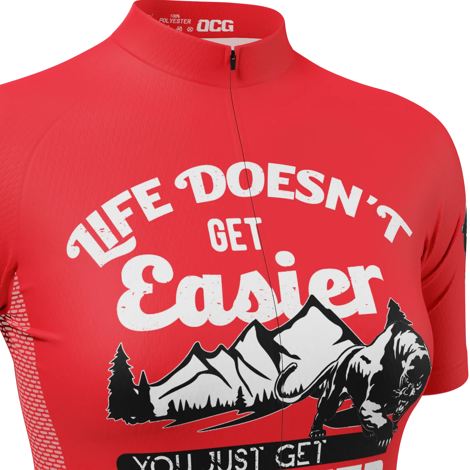 Women's Life Doesn't Get Easier, You Get Stronger Short Sleeve Cycling Jersey
