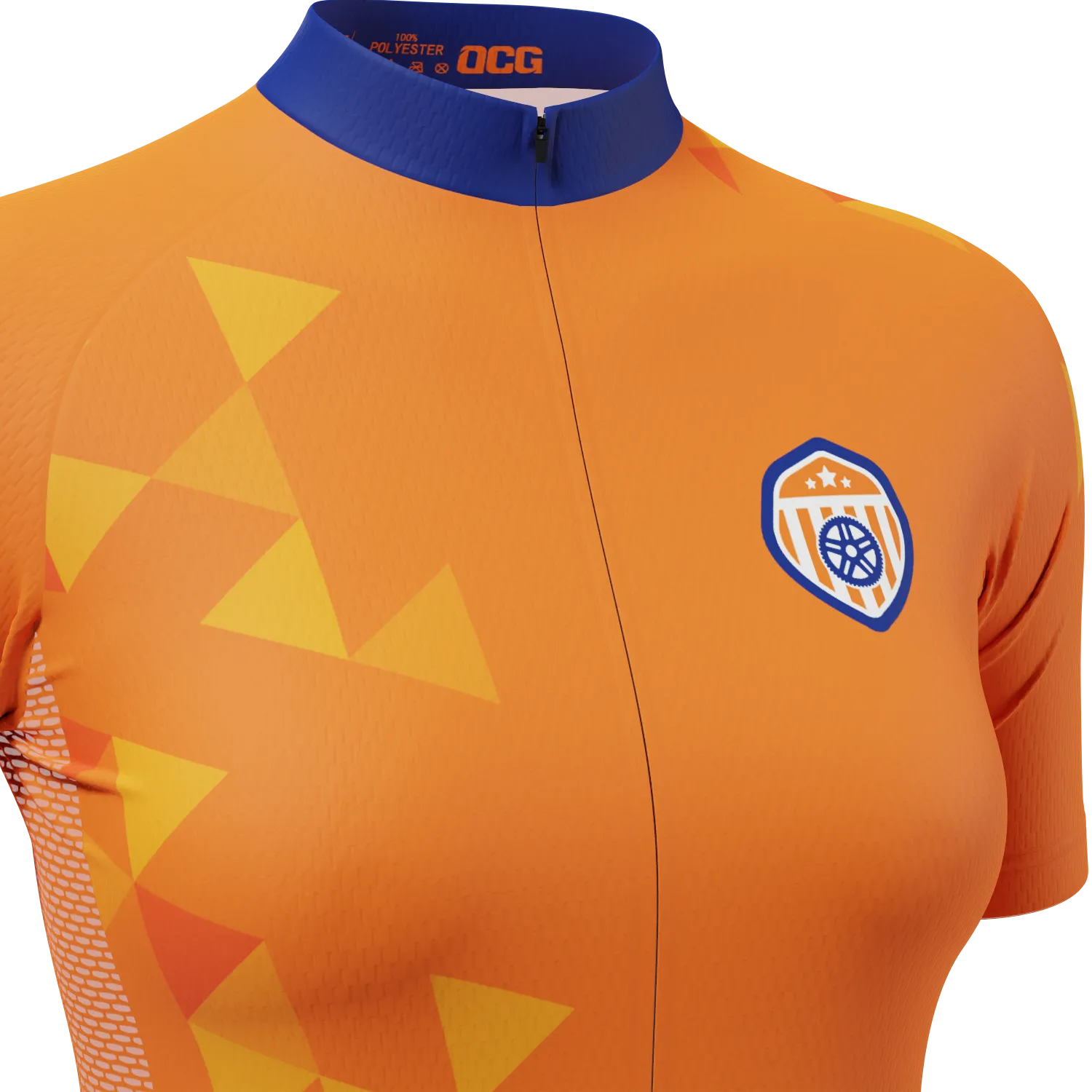 Women's Netherlands Soccer Short Sleeve Cycling Jersey