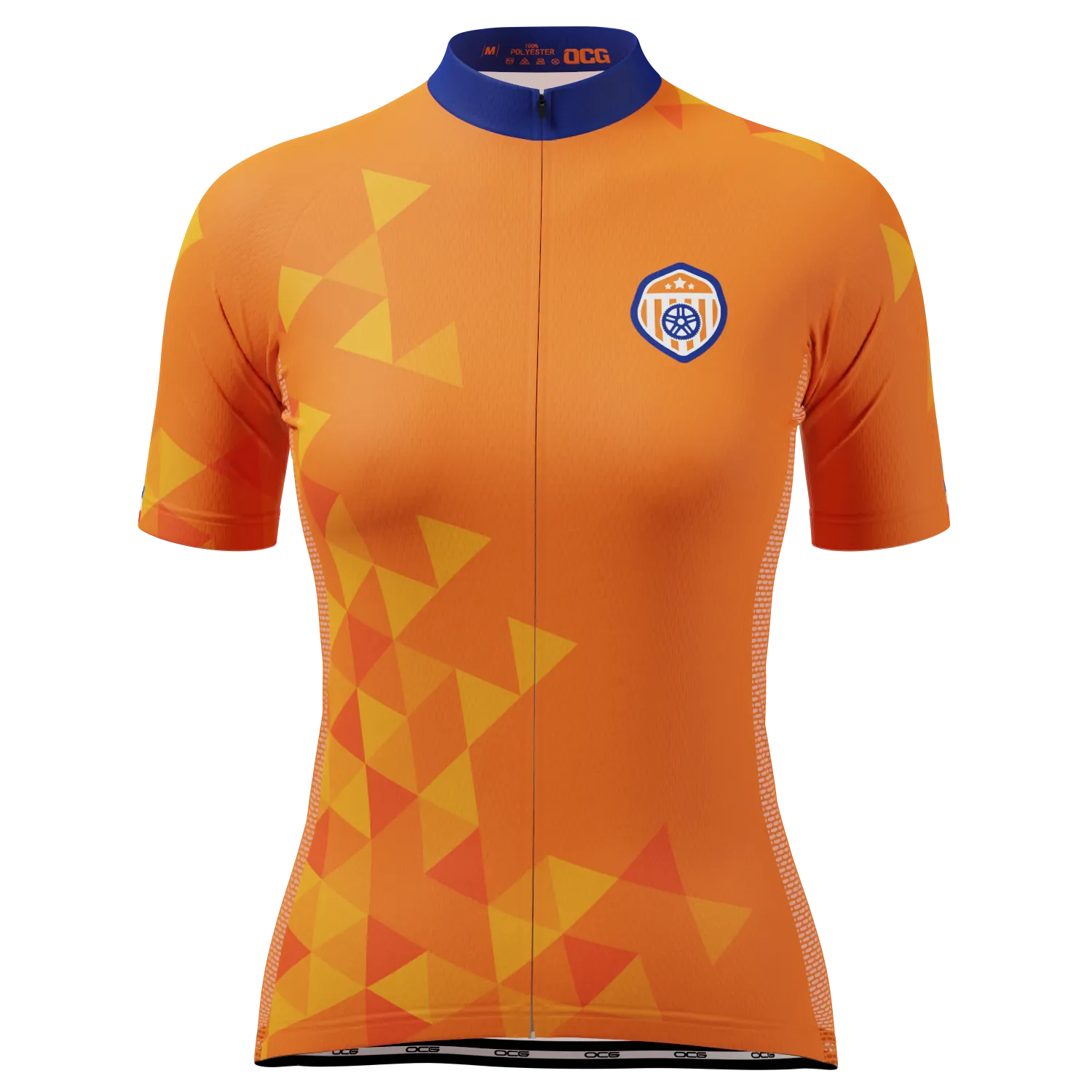 Women's Netherlands Soccer Short Sleeve Cycling Jersey