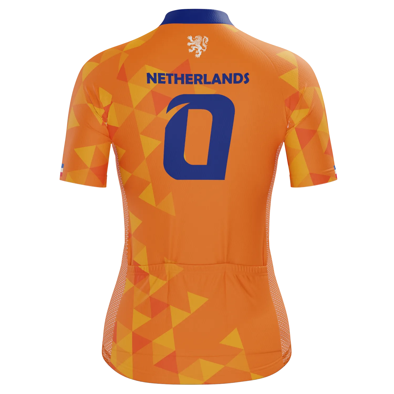 Women's Netherlands Soccer Short Sleeve Cycling Jersey