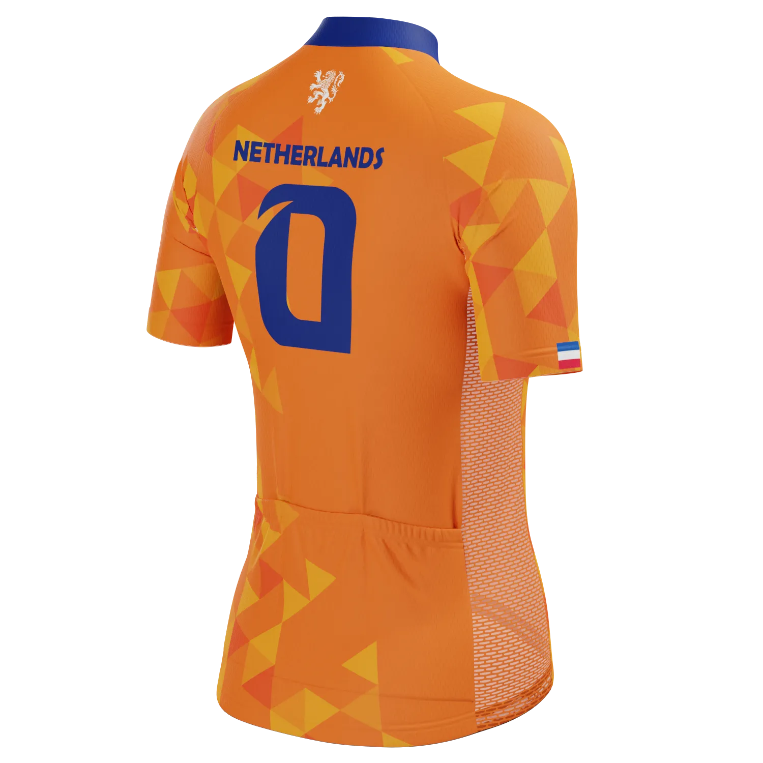Women's Netherlands Soccer Short Sleeve Cycling Jersey