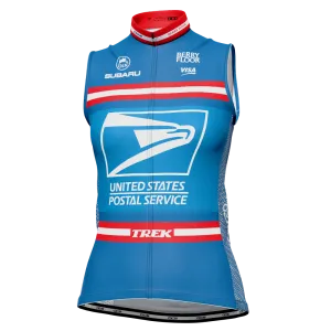 Women's Retro US Postal Sleeveless Tech Cycling Jersey