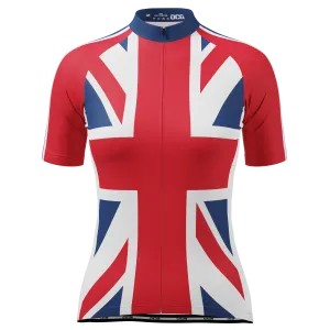 Women's Union Jack UK Short Sleeve Cycling Jersey