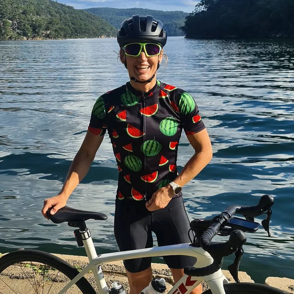 Women's Watermelon Short Sleeve Cycling Jersey