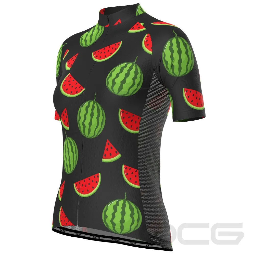 Women's Watermelon Short Sleeve Cycling Jersey