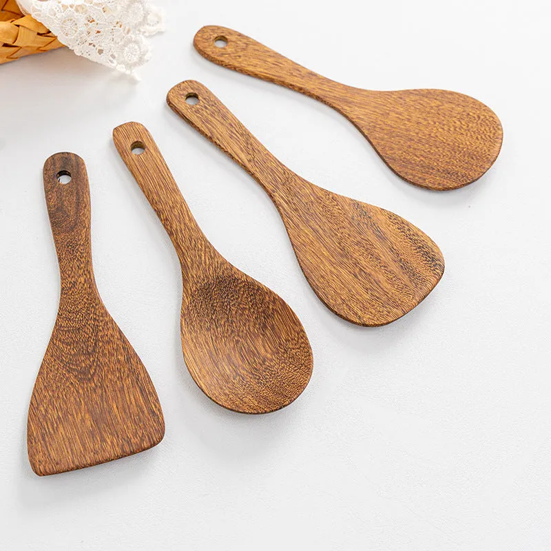 Wooden Spoons for Cooking 13 Pcs Natural Teak Wooden Kitchen Utensils Set Wooden Spatulas for Cooking