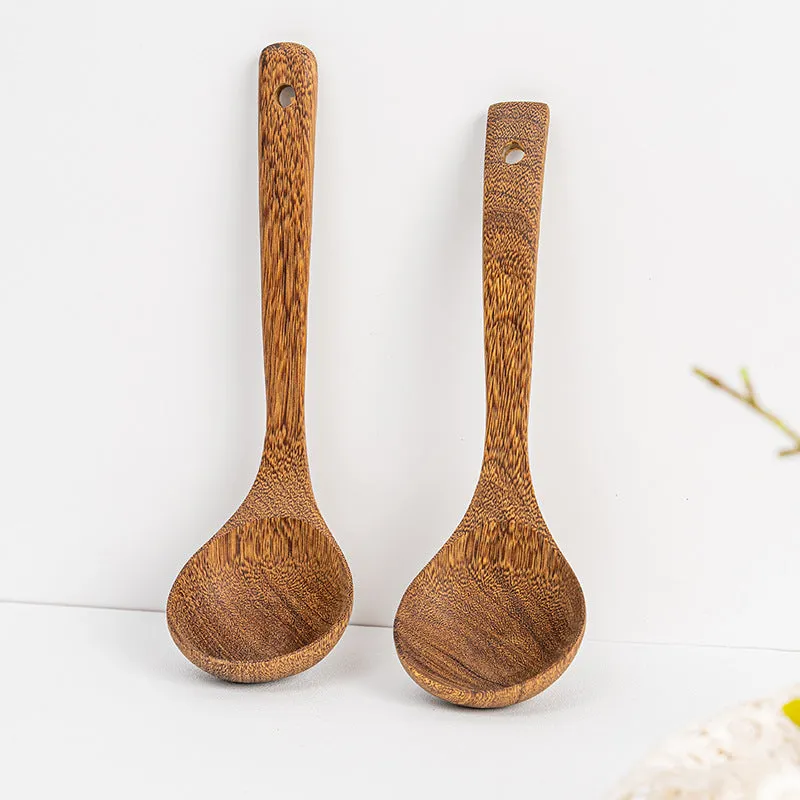 Wooden Spoons for Cooking 13 Pcs Natural Teak Wooden Kitchen Utensils Set Wooden Spatulas for Cooking
