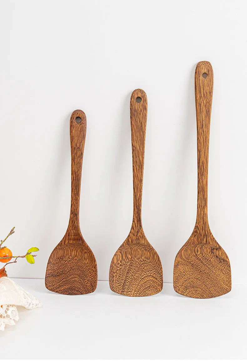 Wooden Spoons for Cooking 13 Pcs Natural Teak Wooden Kitchen Utensils Set Wooden Spatulas for Cooking