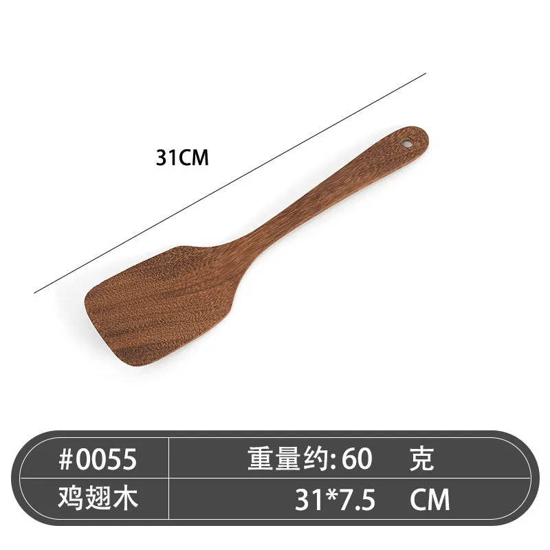 Wooden Spoons for Cooking 13 Pcs Natural Teak Wooden Kitchen Utensils Set Wooden Spatulas for Cooking
